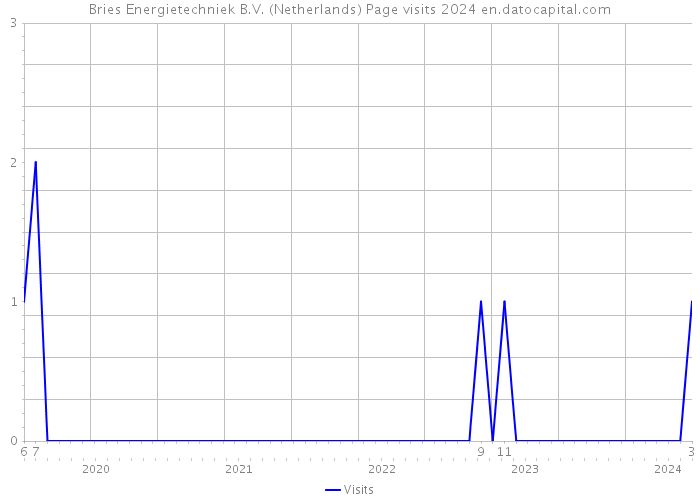 Bries Energietechniek B.V. (Netherlands) Page visits 2024 