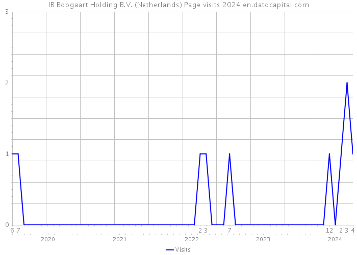 IB Boogaart Holding B.V. (Netherlands) Page visits 2024 