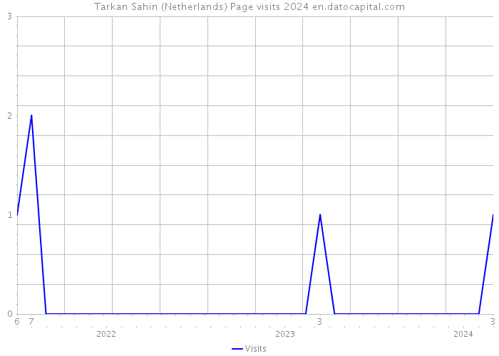 Tarkan Sahin (Netherlands) Page visits 2024 