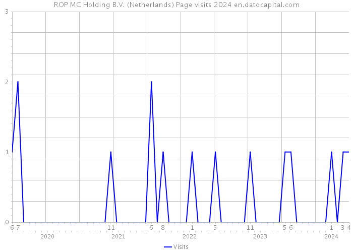 ROP MC Holding B.V. (Netherlands) Page visits 2024 