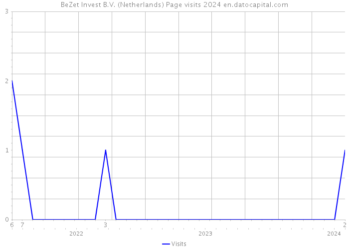 BeZet Invest B.V. (Netherlands) Page visits 2024 