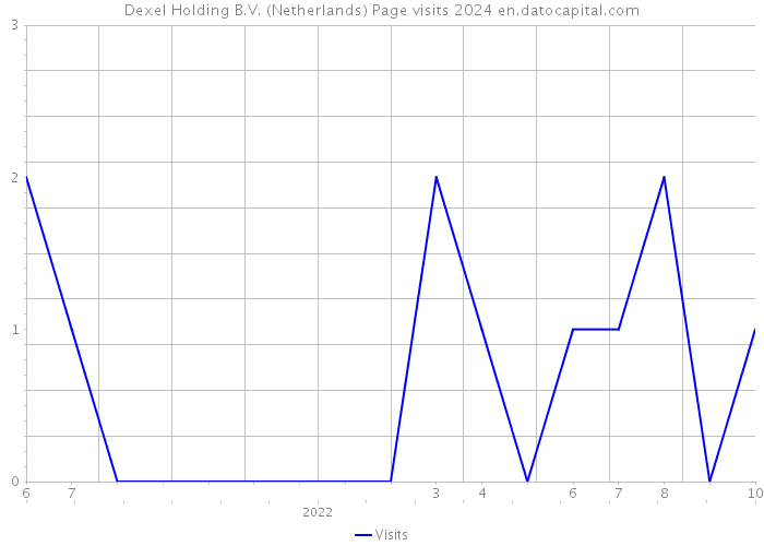 Dexel Holding B.V. (Netherlands) Page visits 2024 