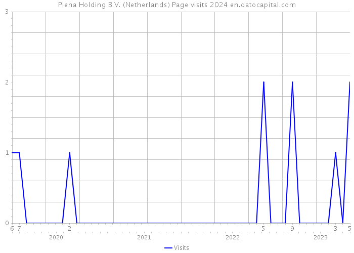 Piena Holding B.V. (Netherlands) Page visits 2024 