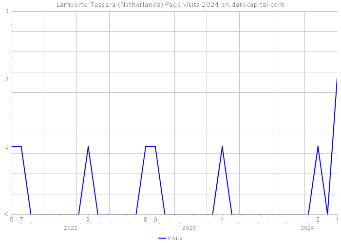 Lamberto Tassara (Netherlands) Page visits 2024 