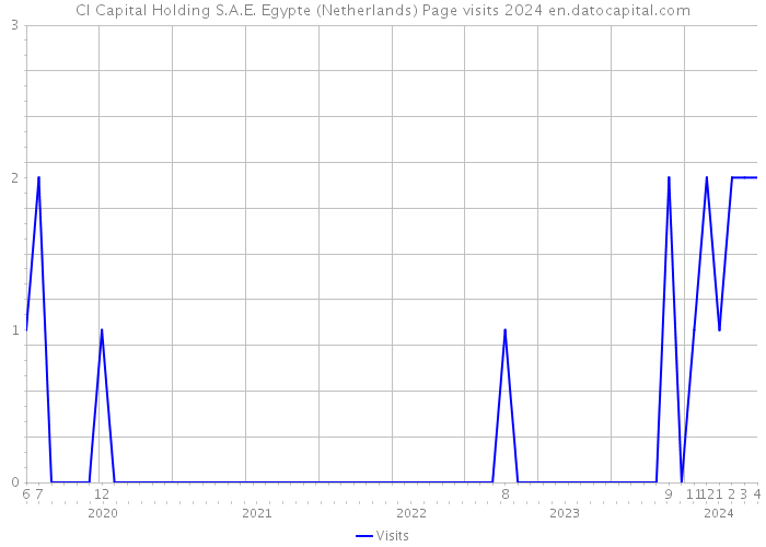 CI Capital Holding S.A.E. Egypte (Netherlands) Page visits 2024 