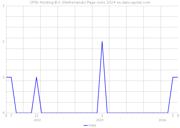 CPSK Holding B.V. (Netherlands) Page visits 2024 