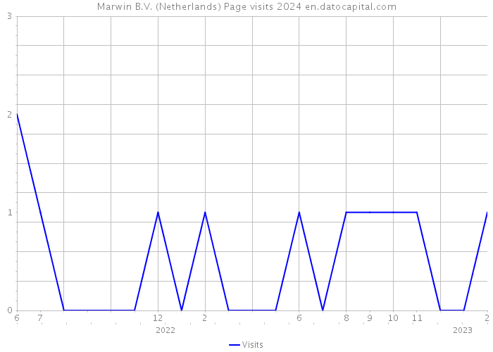 Marwin B.V. (Netherlands) Page visits 2024 