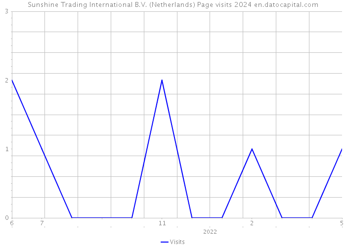 Sunshine Trading International B.V. (Netherlands) Page visits 2024 
