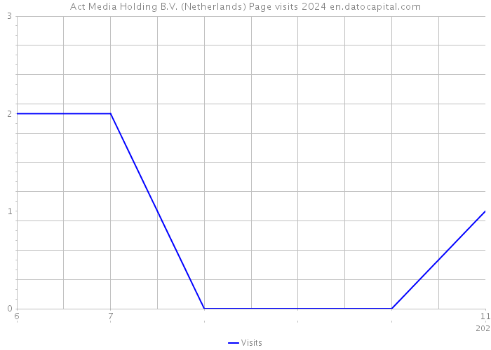Act Media Holding B.V. (Netherlands) Page visits 2024 