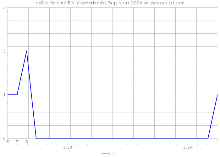 deDix Holding B.V. (Netherlands) Page visits 2024 