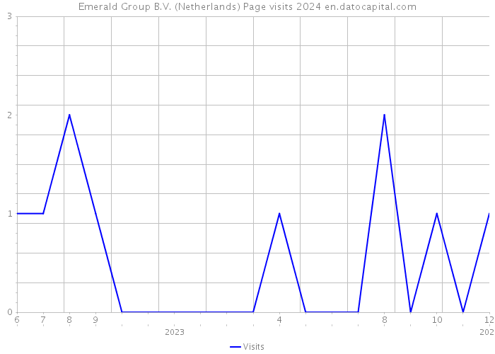 Emerald Group B.V. (Netherlands) Page visits 2024 