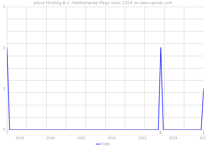 Jobse Holding B.V. (Netherlands) Page visits 2024 