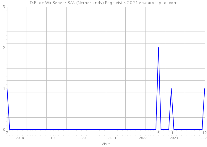 D.R. de Wit Beheer B.V. (Netherlands) Page visits 2024 