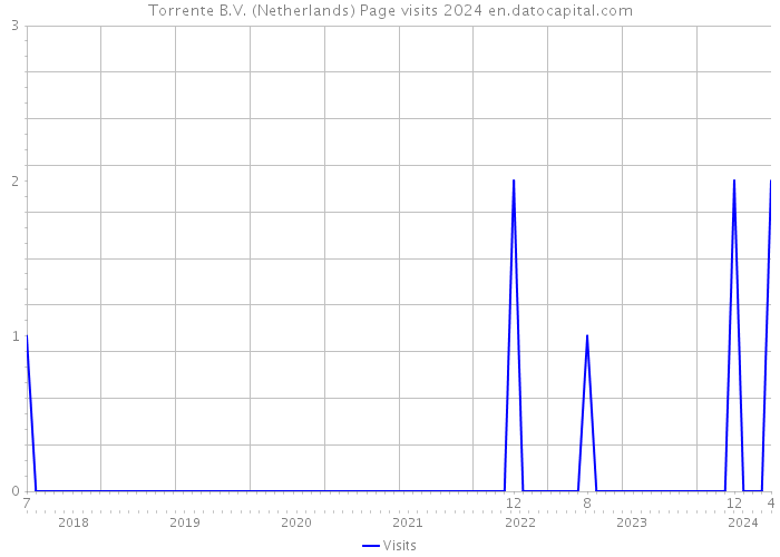 Torrente B.V. (Netherlands) Page visits 2024 