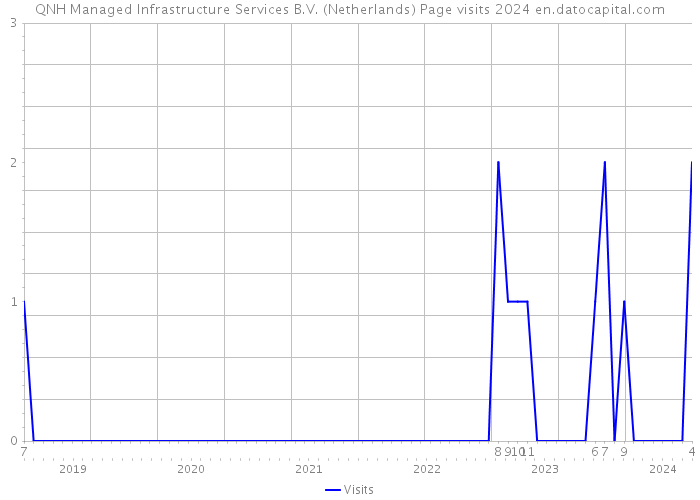 QNH Managed Infrastructure Services B.V. (Netherlands) Page visits 2024 