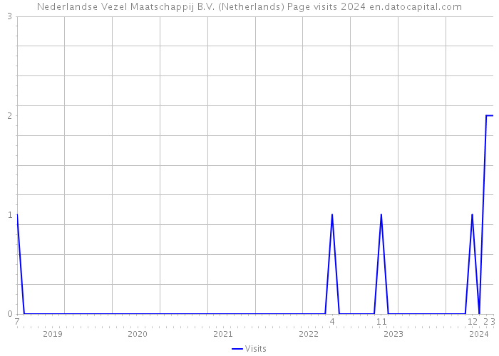 Nederlandse Vezel Maatschappij B.V. (Netherlands) Page visits 2024 
