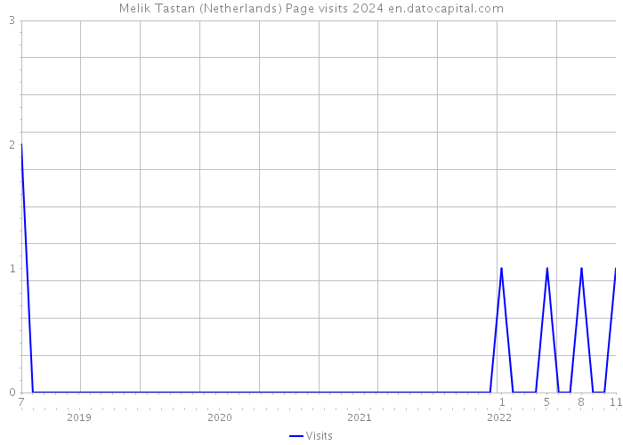 Melik Tastan (Netherlands) Page visits 2024 