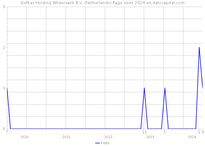 Siefkes Holding Wildervank B.V. (Netherlands) Page visits 2024 