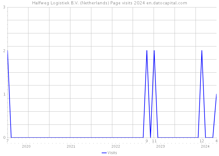 Halfweg Logistiek B.V. (Netherlands) Page visits 2024 