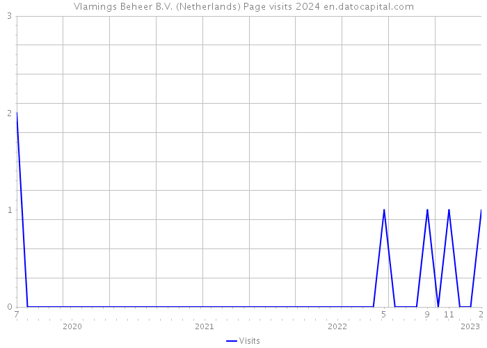 Vlamings Beheer B.V. (Netherlands) Page visits 2024 