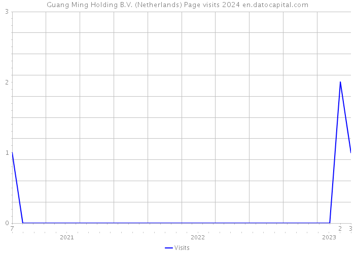 Guang Ming Holding B.V. (Netherlands) Page visits 2024 