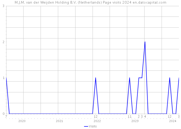 M.J.M. van der Weijden Holding B.V. (Netherlands) Page visits 2024 