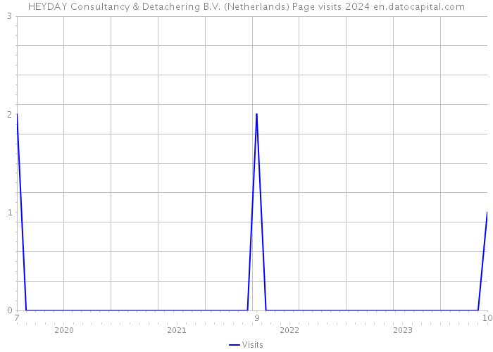HEYDAY Consultancy & Detachering B.V. (Netherlands) Page visits 2024 