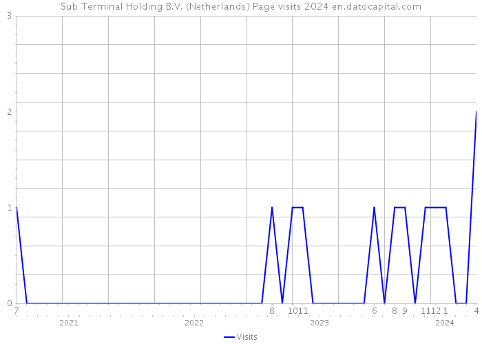 Sub Terminal Holding B.V. (Netherlands) Page visits 2024 