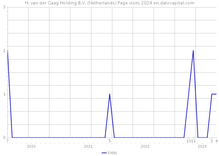 H. van der Gaag Holding B.V. (Netherlands) Page visits 2024 