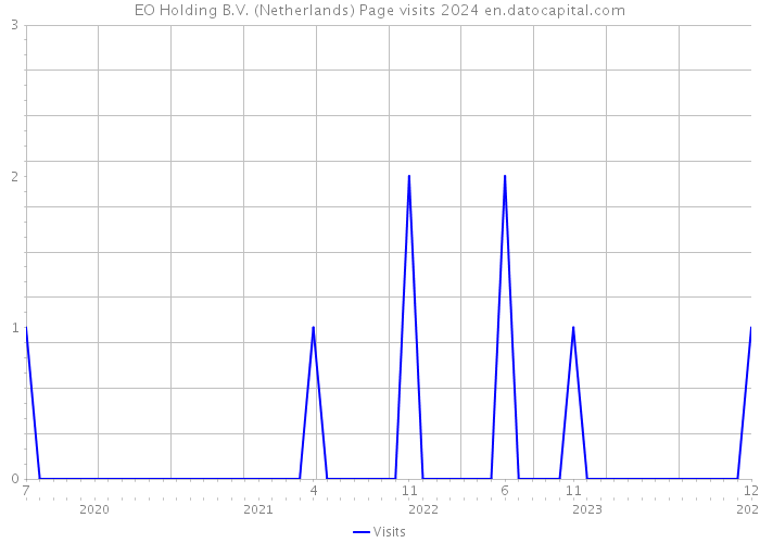 EO Holding B.V. (Netherlands) Page visits 2024 