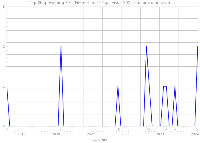 Top Shop Holding B.V. (Netherlands) Page visits 2024 
