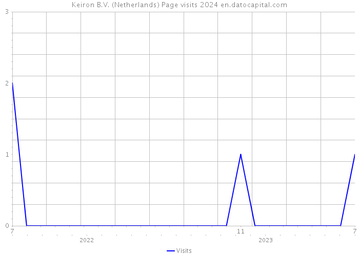 Keiron B.V. (Netherlands) Page visits 2024 