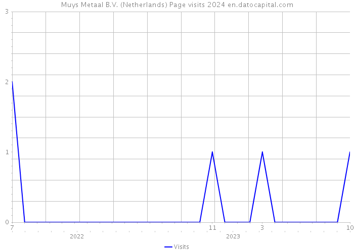 Muys Metaal B.V. (Netherlands) Page visits 2024 