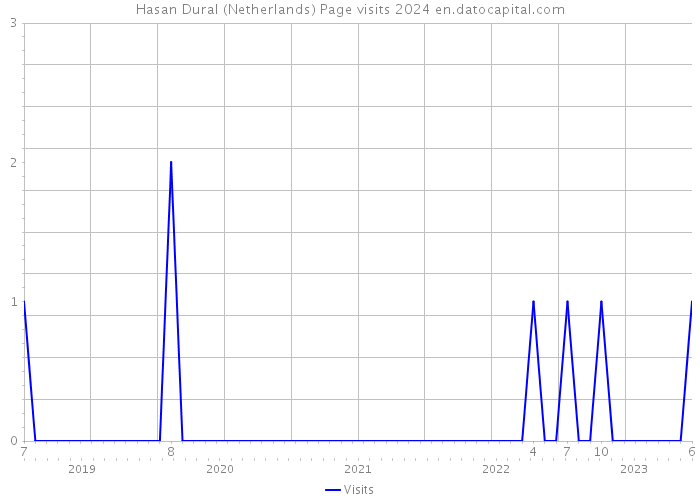 Hasan Dural (Netherlands) Page visits 2024 