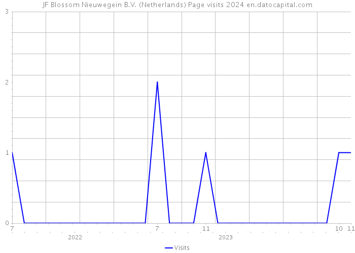 JF Blossom Nieuwegein B.V. (Netherlands) Page visits 2024 