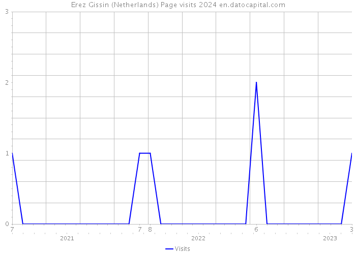 Erez Gissin (Netherlands) Page visits 2024 