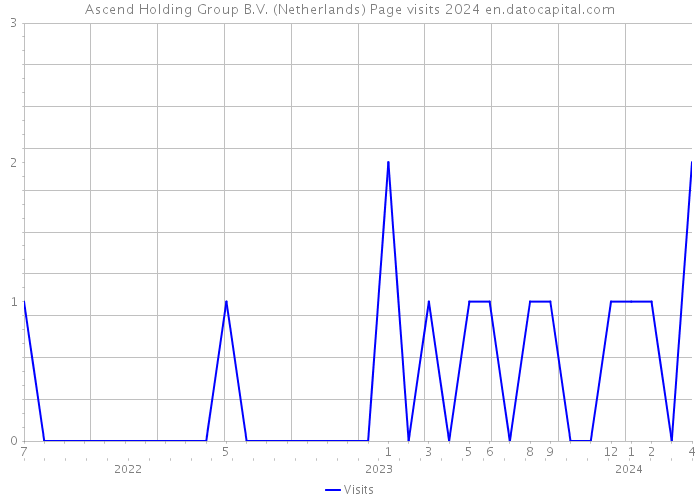 Ascend Holding Group B.V. (Netherlands) Page visits 2024 