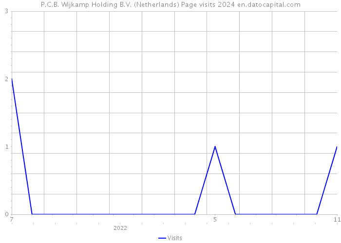 P.C.B. Wijkamp Holding B.V. (Netherlands) Page visits 2024 