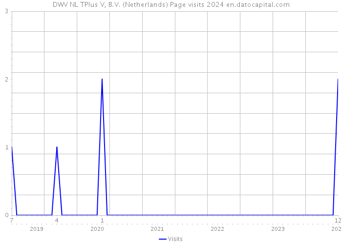 DWV NL TPlus V, B.V. (Netherlands) Page visits 2024 
