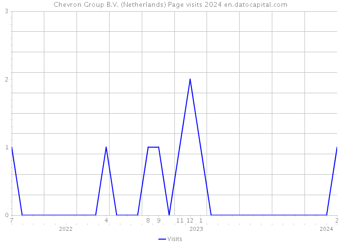 Chevron Group B.V. (Netherlands) Page visits 2024 