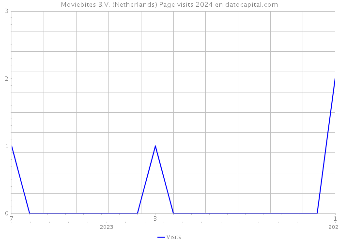 Moviebites B.V. (Netherlands) Page visits 2024 