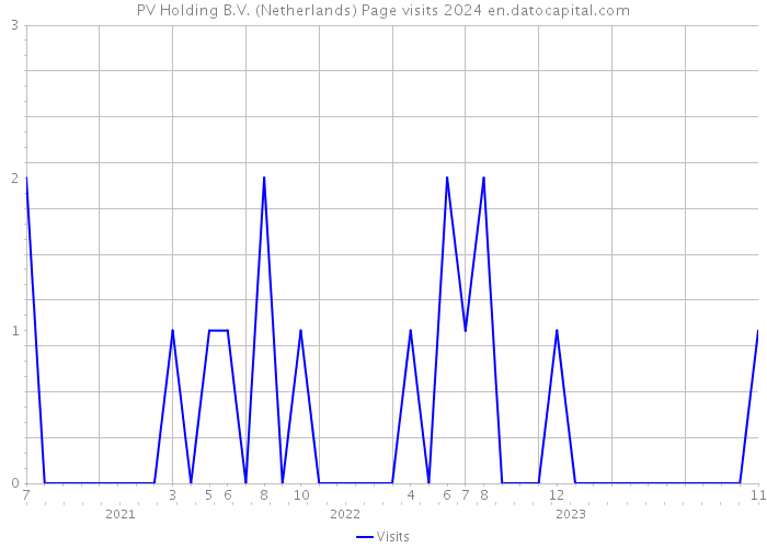 PV Holding B.V. (Netherlands) Page visits 2024 