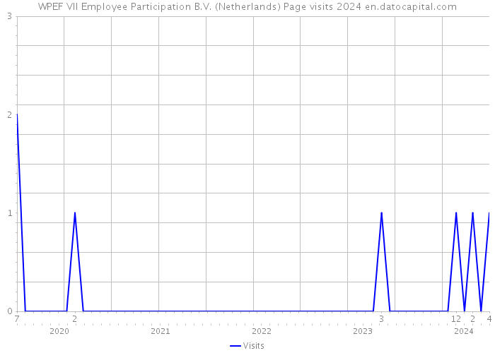 WPEF VII Employee Participation B.V. (Netherlands) Page visits 2024 