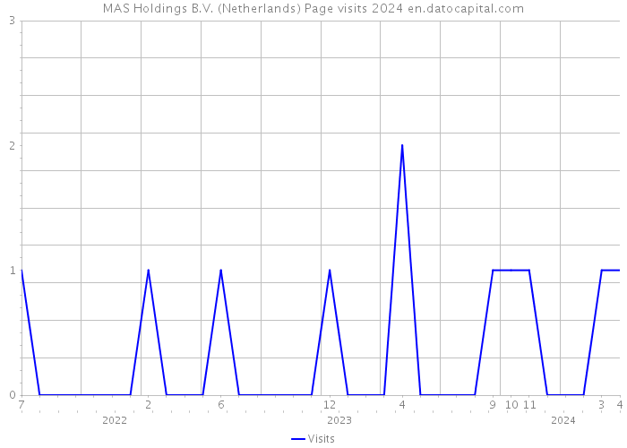 MAS Holdings B.V. (Netherlands) Page visits 2024 