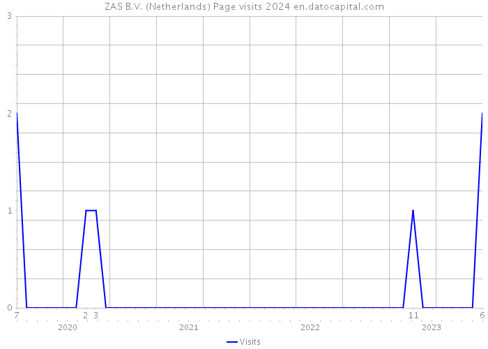 ZAS B.V. (Netherlands) Page visits 2024 