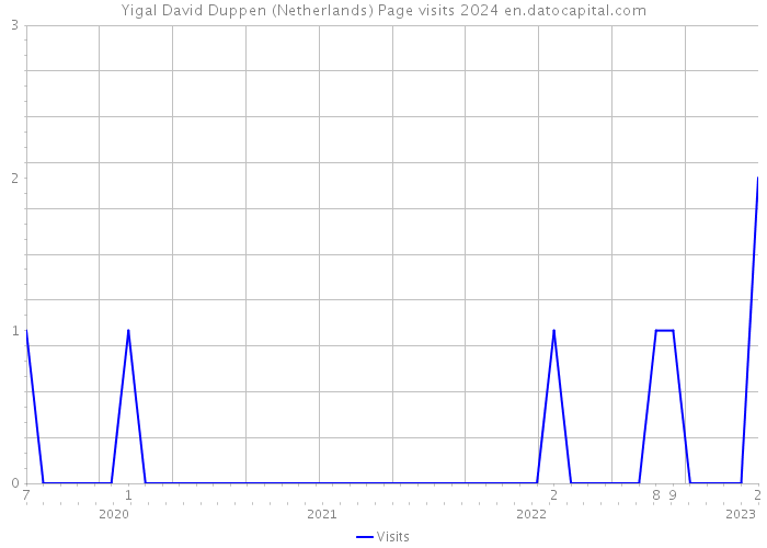 Yigal David Duppen (Netherlands) Page visits 2024 