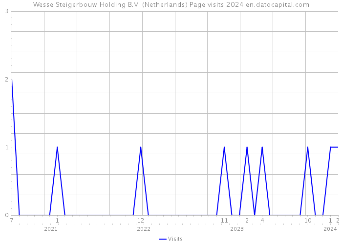 Wesse Steigerbouw Holding B.V. (Netherlands) Page visits 2024 