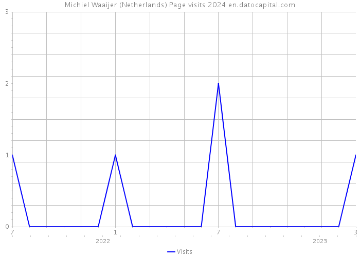 Michiel Waaijer (Netherlands) Page visits 2024 