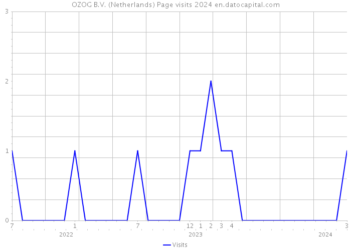 OZOG B.V. (Netherlands) Page visits 2024 