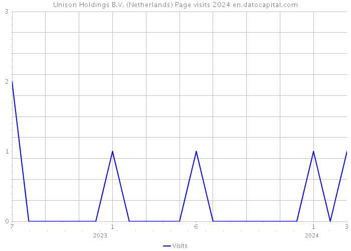 Unison Holdings B.V. (Netherlands) Page visits 2024 